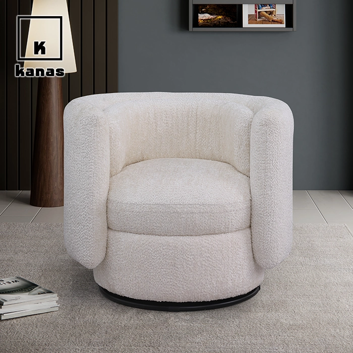 white fabric chair